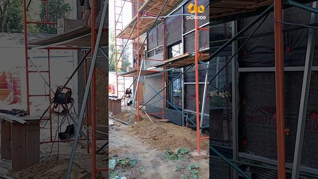 Строительство дома в Новой Москве🏠 Отделка фасада! Крепим японские фиброцементные панели🔥 #дом
