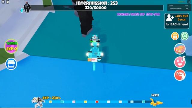 MY NEW CYAN AND NAVY BLUE MECHA GODZILLA AT LEVEL 209!!! | DINOSAUR CITY SIMULATOR смотреть онлайн