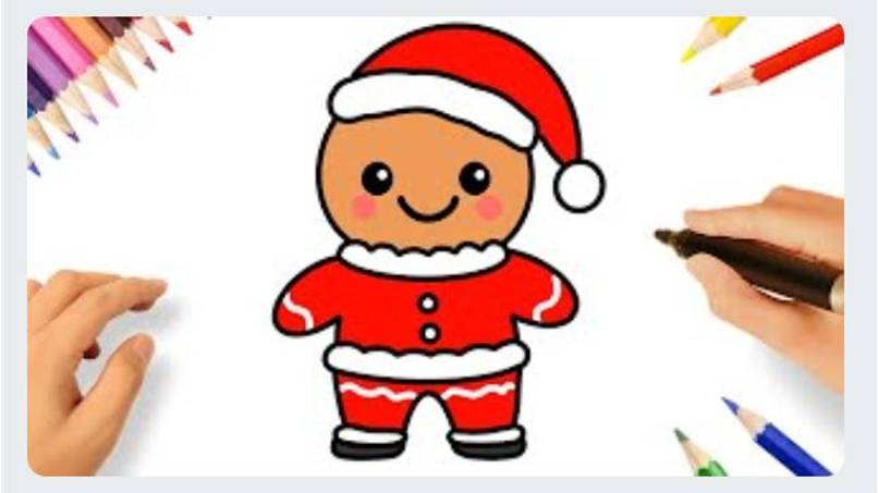 КАК ЛЕГКО НАРИСОВАТЬ МИЛОГО РОЖДЕСТВЕНСКОГО ПРЯНИЧНОГО ЧЕЛОВЕКА 🎄| МИЛЫЕ РОЖДЕСТВЕНСКИЕ РИСУНКИ смотреть онлайн