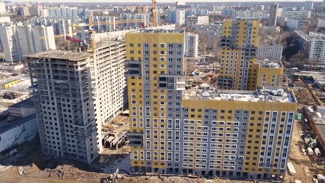 Дневник строительства ЖК "Нормандия" от Группы "Эталон", апрель 2019г. смотреть онлайн