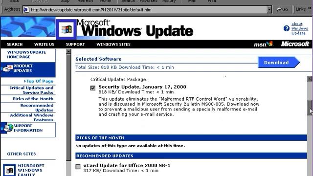 Windows Update for Windows 95 come back big! смотреть онлайн