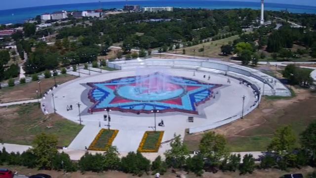 Парк Победы. Строительство фонтана..05 августа 2019 года