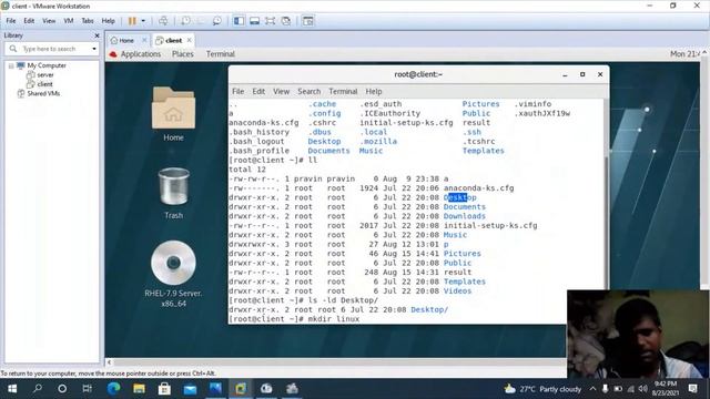 Basic commands in linux | Linux basic commands | ls, cd, mkdir, rmdir | Redhat training | RHCSA смотреть онлайн