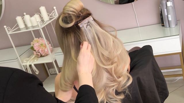 Как сделать высокий объемный хвост из 3Д локонов и сохранить длину? смотреть онлайн