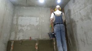 Возведение фальшстен из ГВЛ, OSB и кирпича.#21