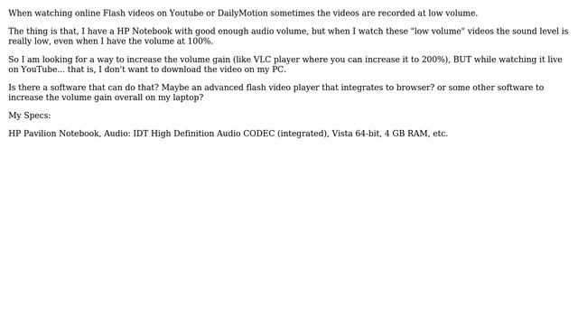 Unix & Linux: How to increase the volume gain when viewing online flash video? (2 Solutions!!) смотреть онлайн