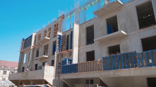 Обзор динамики строительства дома-резиденции «Собрание» май 2024 г. смотреть онлайн