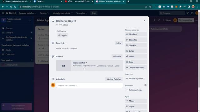 Aula 4- Anexando documentos e links nos cards do Trello смотреть онлайн