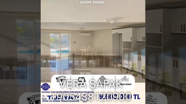 150/Дом в комплексе с бассейном.Море 200 м. 288 000$ #дидим #турциянедвижимость смотреть онлайн