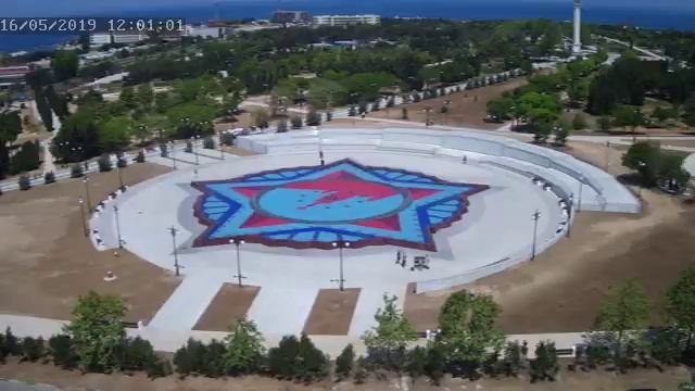 Парк Победы. Строительство фонтана..16 мая 2019 года