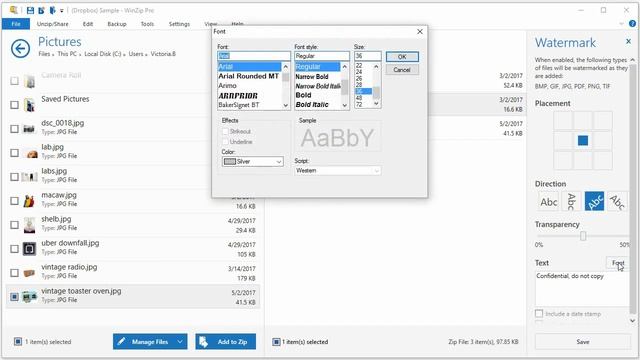 How to watermark an image with WinZip смотреть онлайн