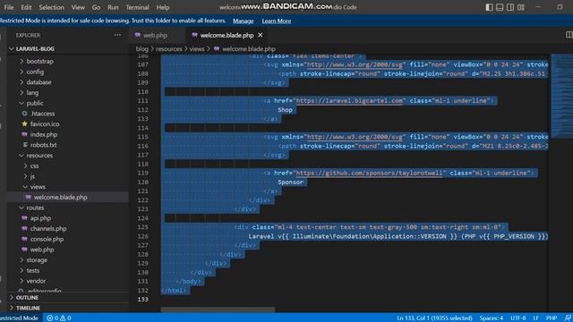 Laravel hello world смотреть онлайн