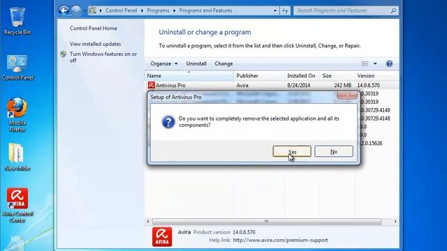 Uninstall Avira Antivirus Pro 2014 смотреть онлайн
