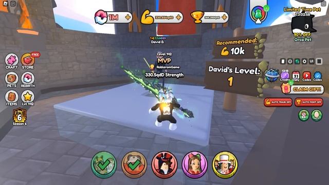 ПОЛУЧИЛ ВСЕ ПОДАРКИ И ТОП МЕЧИ В ИВЕНТЕ "THE GAMES" СИМУЛЯТОРА МЕЧА! ROBLOX Pull a Sword смотреть онлайн