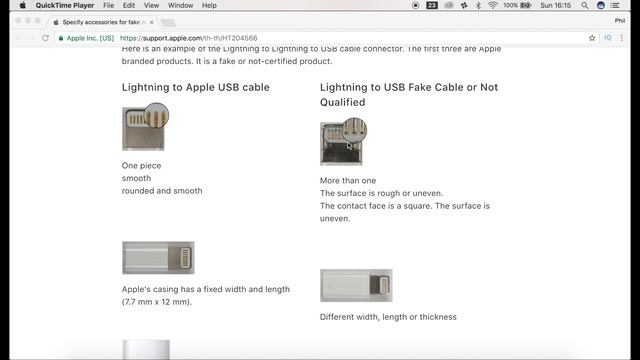 How To Tell If Your Apple Lightning Cable Charger Is Real or Fake смотреть онлайн