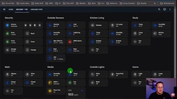 Пример создания Панели управления Home Assistant.