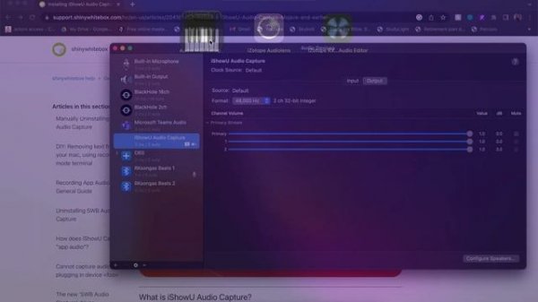 The required sample rate 48000 Hz couldn't be set for input by the CoreAudio driver, Input disabled