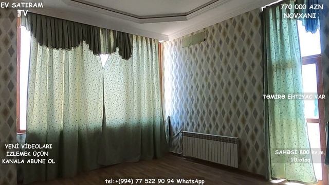 30 SOTDA MÖHTƏŞƏM EV SATILIR NOVXANIDA/Недвижимость в Баку / EV SATIRAM TV смотреть онлайн