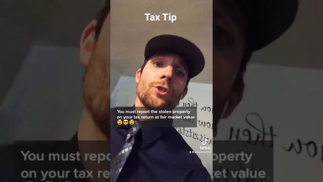 Stolen property must be reported at fair market value #taxes #taxtips #irs #business #funny #laugh смотреть онлайн