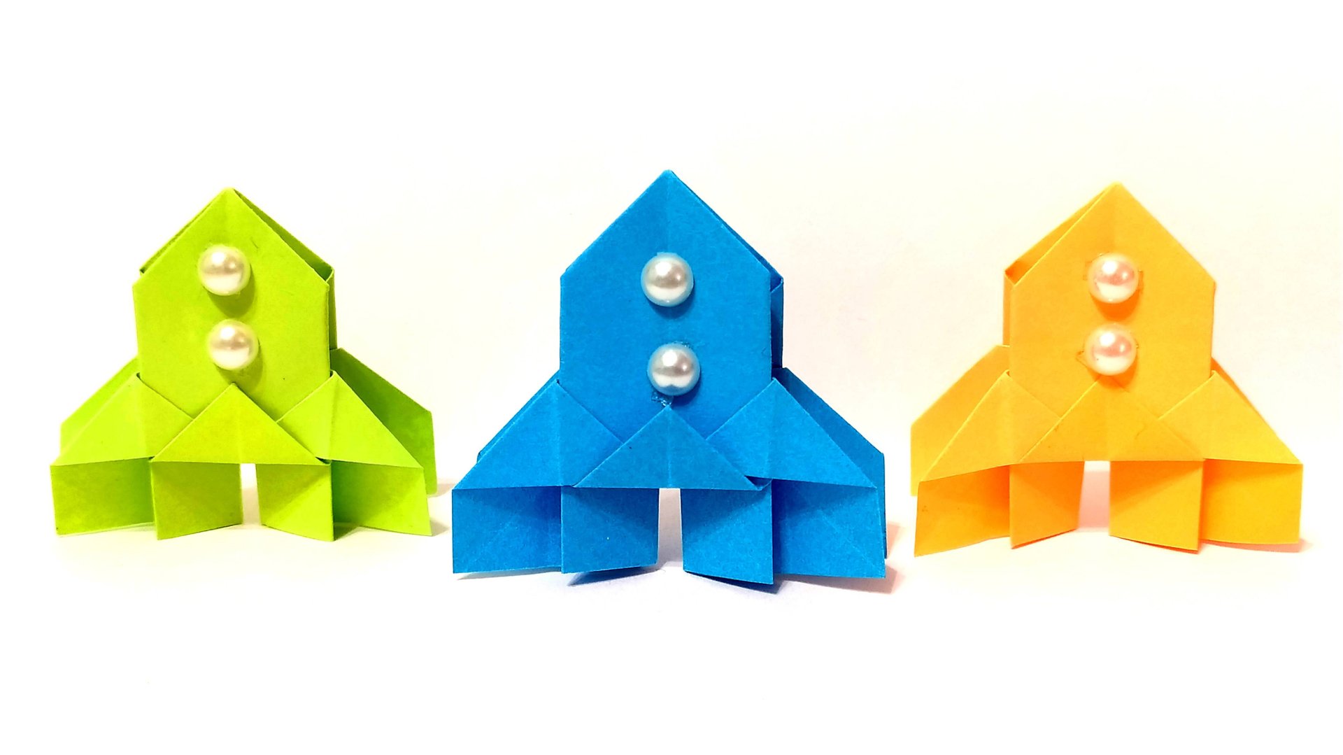 Оригами Ракета. Как сделать ракету из бумаги своими руками к дню Космонавтики