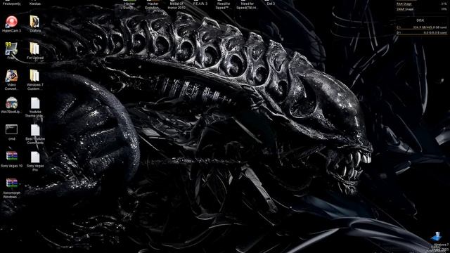 Xenomorph Windows 7 Custom Theme смотреть онлайн
