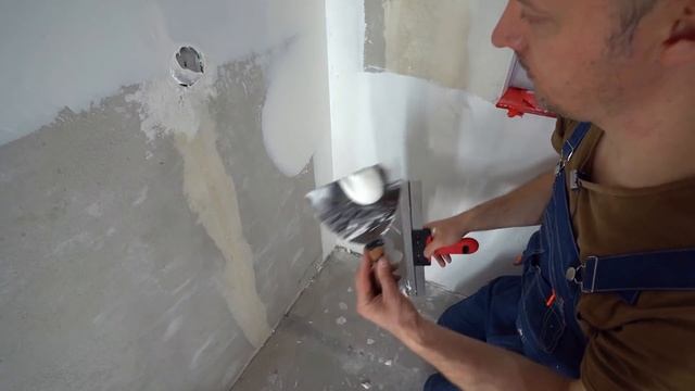 Шпатлевка стен и потолка. З способа. Какой самый быстрый? смотреть онлайн