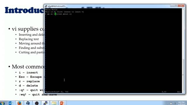 43 Linux File Editor vi смотреть онлайн