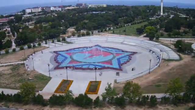 Парк Победы. Строительство фонтана..30 июля 2019 года