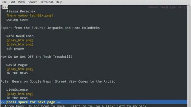 Lynx text only web browsing demo смотреть онлайн