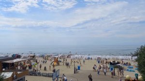 Пляж в поселке Янтарный Калининградской области. Июль 2024.