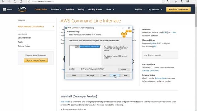 Install AWS CLI on MS WIndows 10 Pro смотреть онлайн