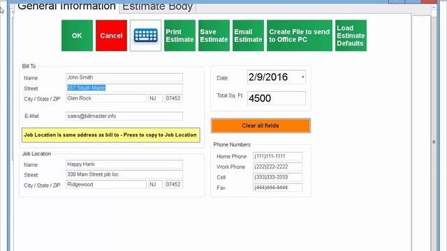 BILLMASTER Software - Create Estimate - Billmaster on the Go - Windows смотреть онлайн