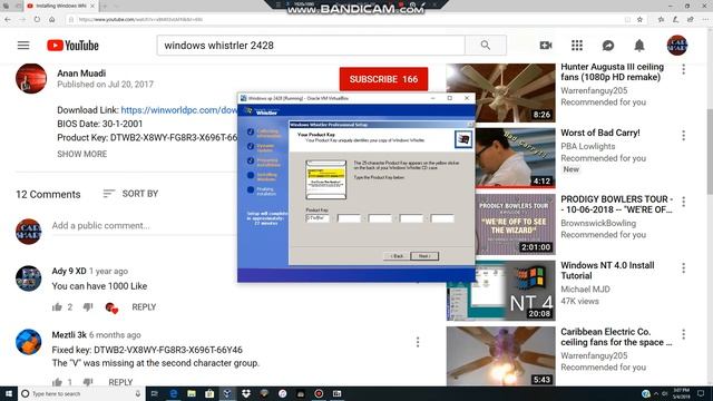Windows Whisther 2428 instilled in virtualbox смотреть онлайн