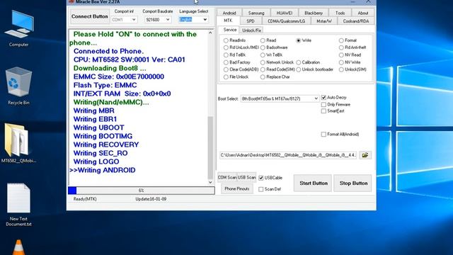 HOW TO FLASH QMOBILE i9 BY MIRICLE BOX смотреть онлайн