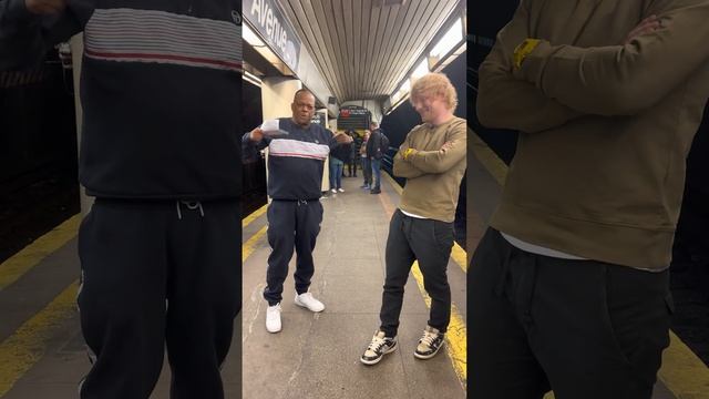 Ed Sheeran Surprises Subway Performer Mike Yung (original) смотреть онлайн