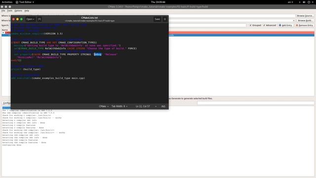 07 آموزش cmake-gui و ccmake و نوع کامپایل در cmake смотреть онлайн