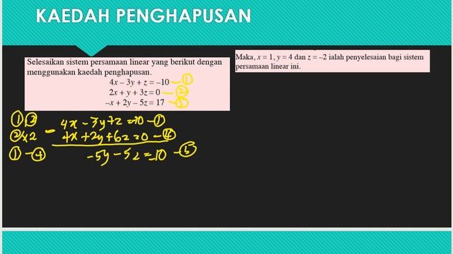 sistem persamaan kaedah penghapusan смотреть онлайн