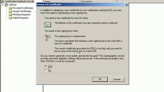 Win2003 Renewing Certificates смотреть онлайн