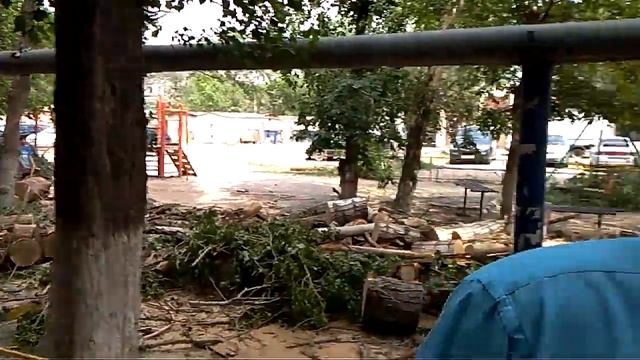 В микрорайоне "Юго-Восток-2" началась опиловка сухих деревьев смотреть онлайн