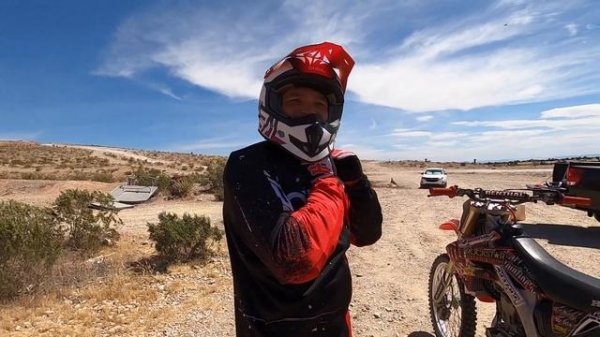 Gear Up! It's been awhile. My boy crashes his dirt bike!