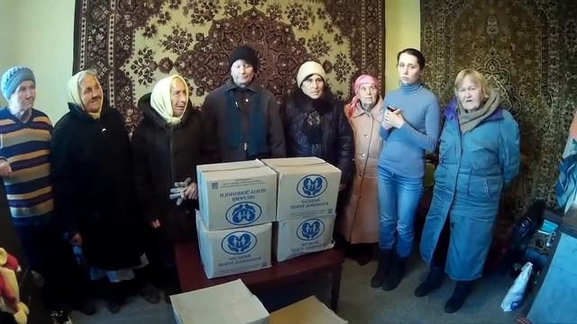 Станица Луганская, благодарность за помощь от местных жителей. смотреть онлайн