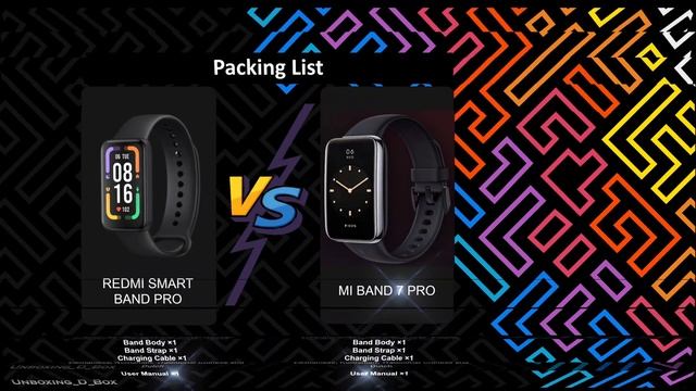 Redmi Smart Band Pro VS Xiaomi MI Band 7 Pro - Comparison смотреть онлайн