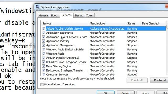 How to enable or disable activeX Installer service by system configuration tool смотреть онлайн