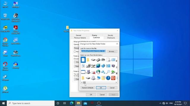 How to change New folder icon on windows 10 смотреть онлайн