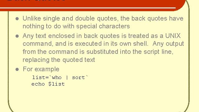 Unix Shell Scripting Programming Features Part 4 смотреть онлайн