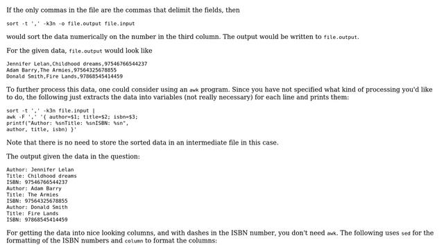Unix & Linux: Sort through numbers (2 Solutions!!) смотреть онлайн