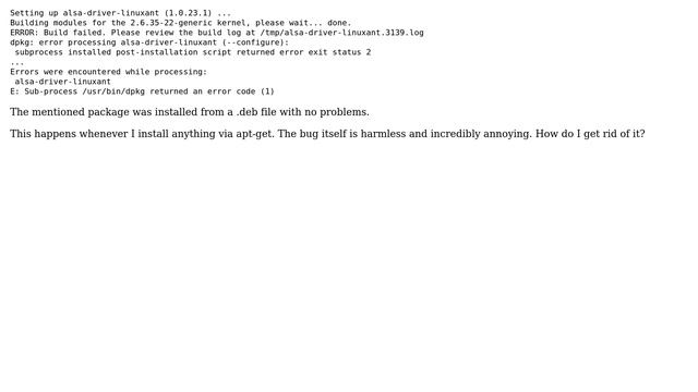Annoying apt dpkg error смотреть онлайн