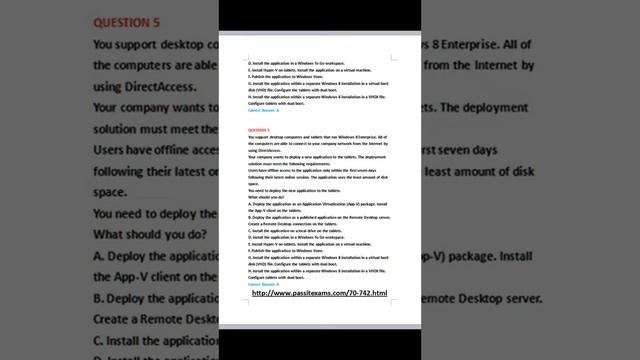 [New Version] Latest Microsoft 70-742 Dumps PDF Questions And Answers Online Free Download смотреть онлайн