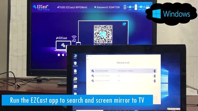 Wireless Display Dongle Adapter Stick with Windows смотреть онлайн