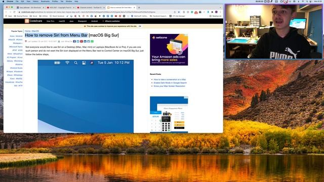 How to remove Siri (or any icon) from Menu Bar (⌘ + Drag) смотреть онлайн